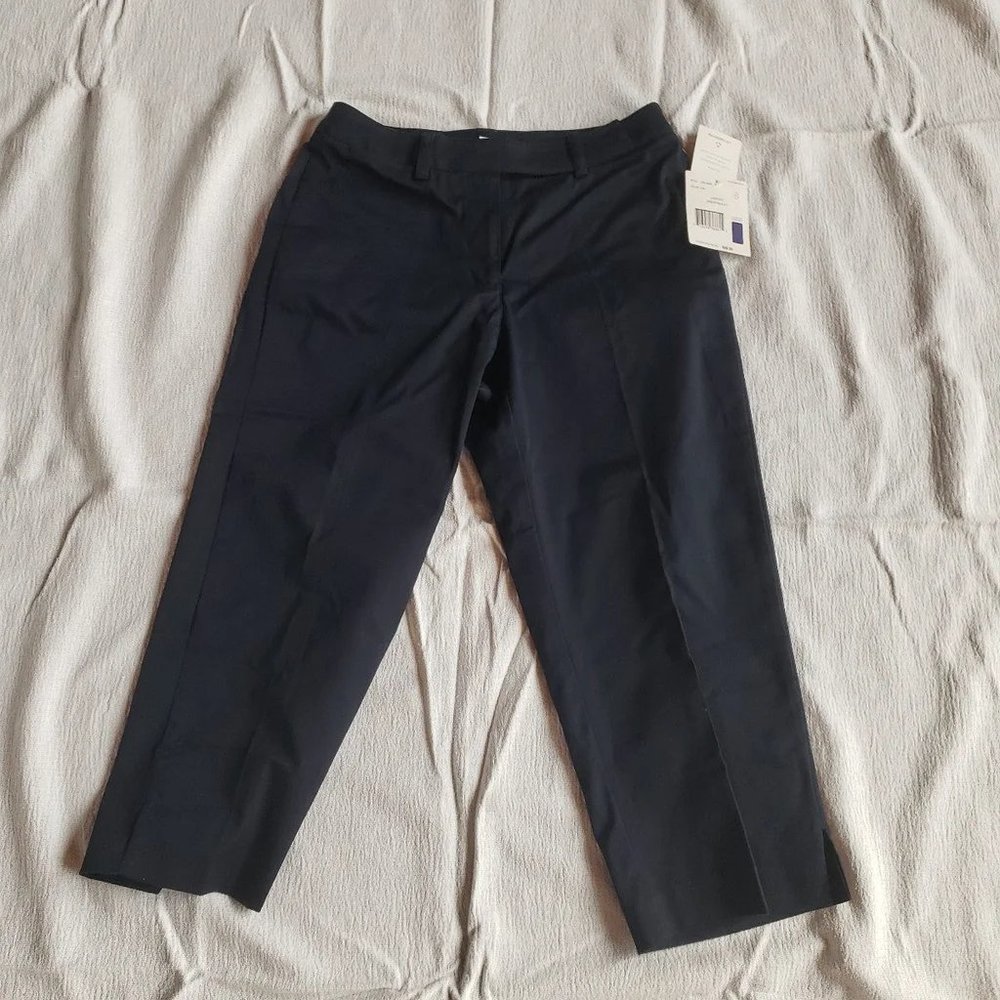 Liz Claiborne Navy Blue Crop Pants Size 8 Petite